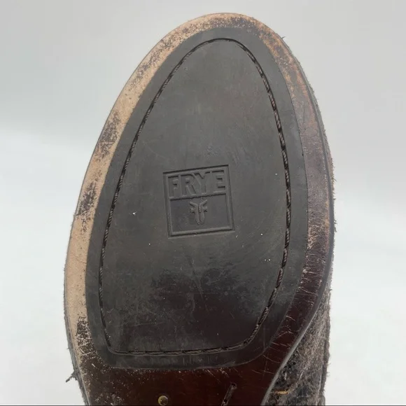 Frye Emma Hammered Stud Flats Sz 8.5 - Picture 10 of 13